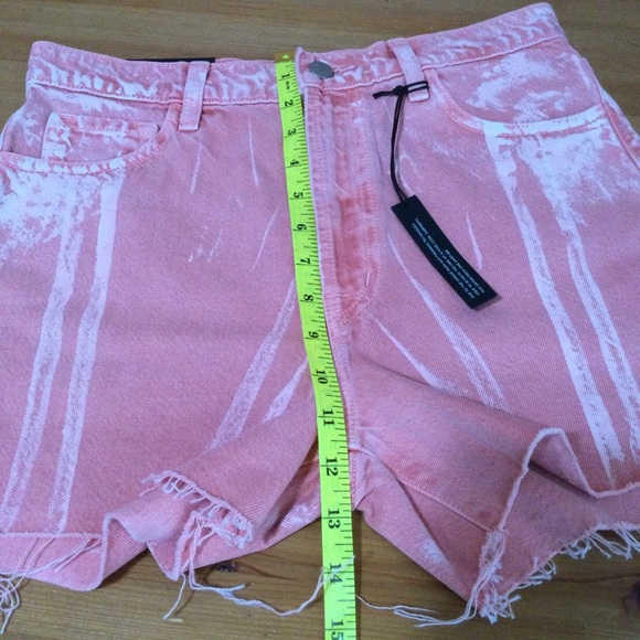 J Brand Women’s Jules High Rise Jean Painted Portal Shorts Frayed Hem Size 27 - Picture 8 of 13